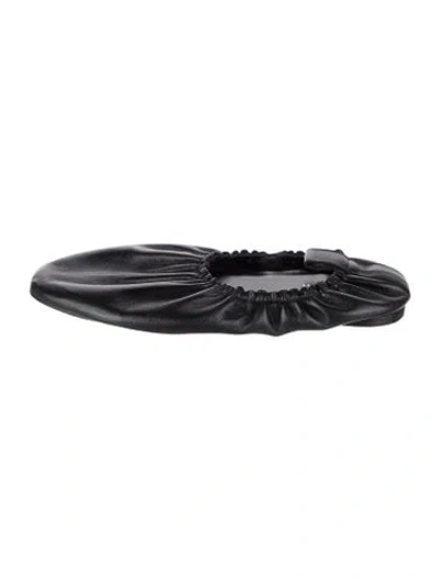 Pre-owned Jamie Haller Leather Ballet Flats In Black