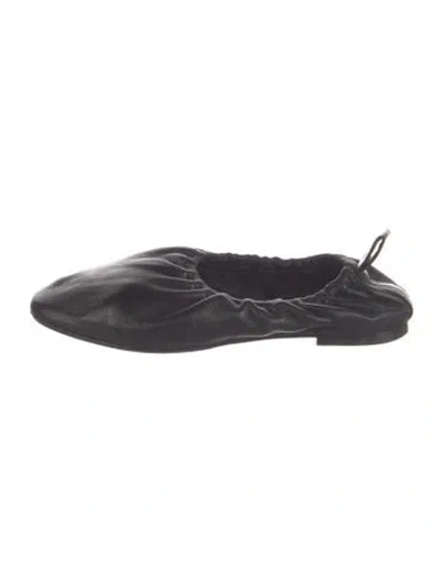 Pre-owned Jamie Haller Leather Ballet Flats In Black
