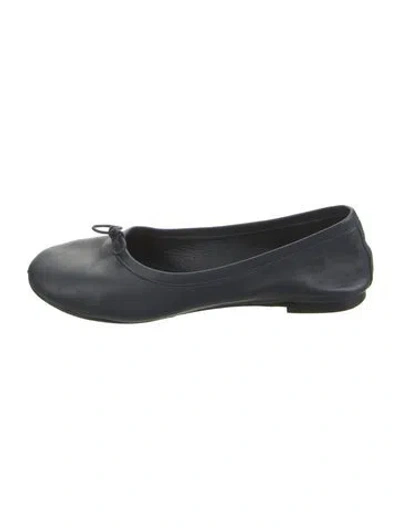 Pre-owned Jamie Haller Leather Ballet Flats In Blue