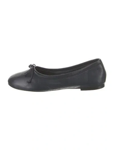 Pre-owned Jamie Haller Leather Ballet Flats In Blue