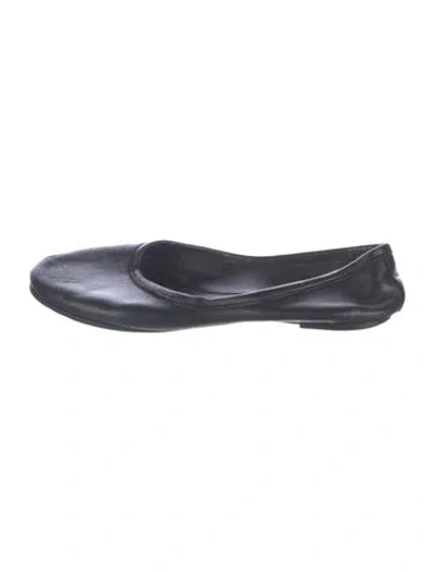 Pre-owned Jamie Haller Leather Ballet Flats In Blue
