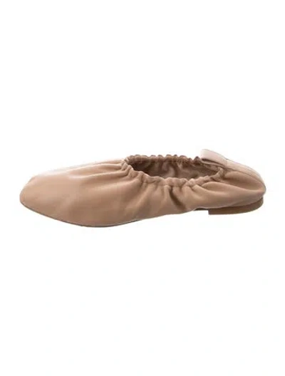 Pre-owned Jamie Haller Leather Ballet Flats In Neutral