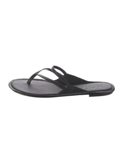Pre-owned Jamie Haller Leather Flats In Black