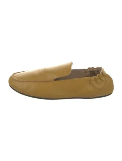 Pre-owned Jamie Haller Leather Flats In Yellow