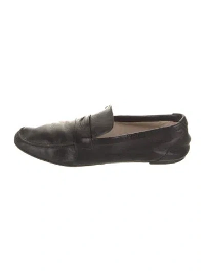 Pre-owned Jamie Haller Leather Loafers In Black