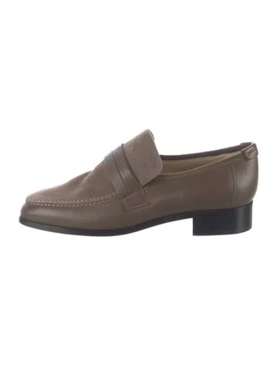 Pre-owned Jamie Haller Leather Loafers In Brown