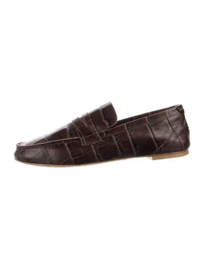 Pre-owned Jamie Haller Leather Loafers In Brown