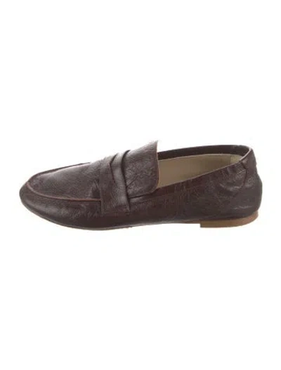 Pre-owned Jamie Haller Leather Loafers In Brown