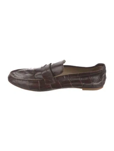 Pre-owned Jamie Haller Leather Loafers In Brown