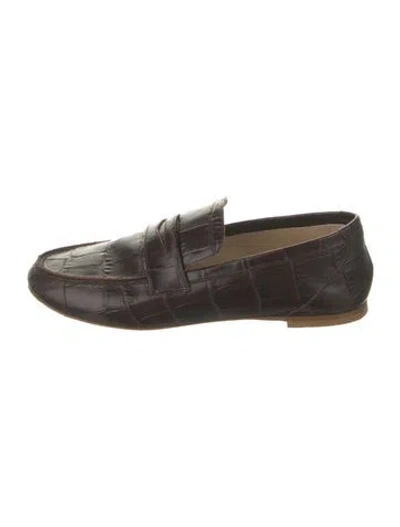 Pre-owned Jamie Haller Leather Loafers In Brown