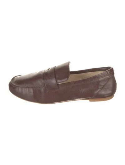 Pre-owned Jamie Haller Leather Loafers In Brown