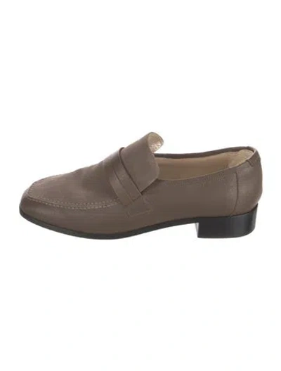 Pre-owned Jamie Haller Leather Loafers In Neutral