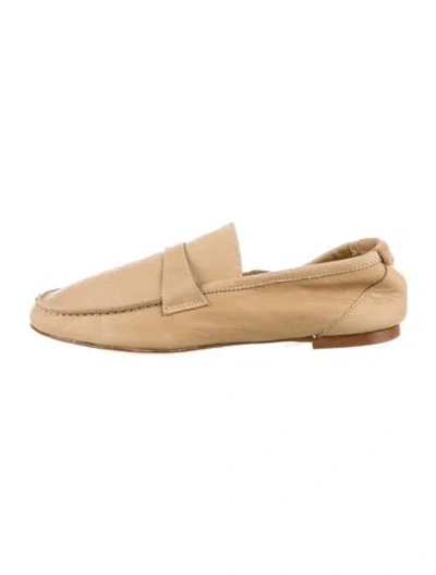 Pre-owned Jamie Haller Leather Loafers In Neutral