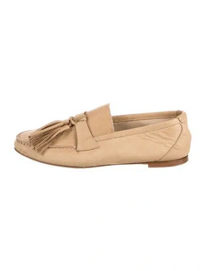 Pre-owned Jamie Haller Leather Loafers In Neutrals