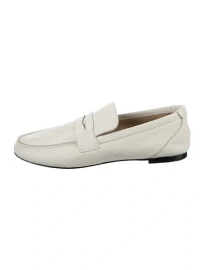 Pre-owned Jamie Haller Leather Loafers In White