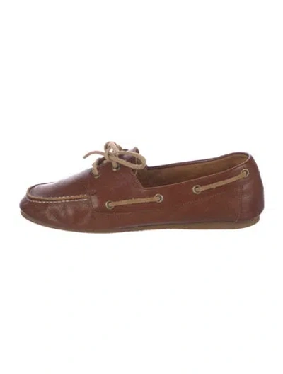 Pre-owned Jamie Haller Leather Moccasins In Brown