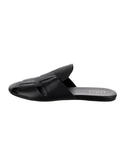 Pre-owned Jamie Haller Leather Mules In Black