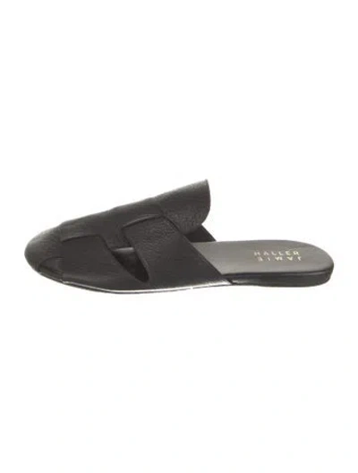 Pre-owned Jamie Haller Leather Mules In Black