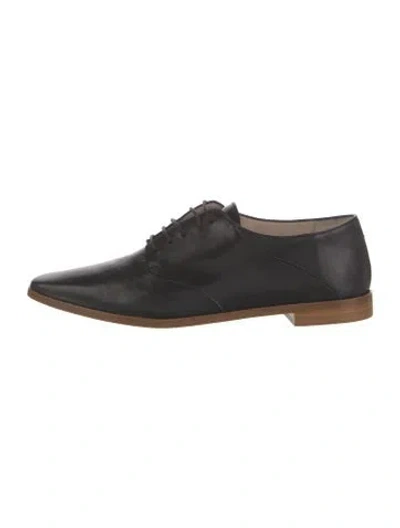 Pre-owned Jamie Haller Leather Oxfords In Black