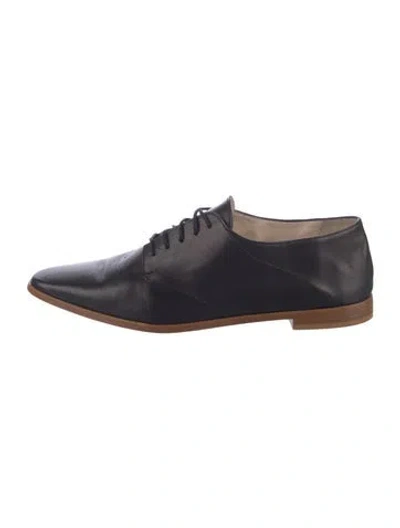 Pre-owned Jamie Haller Leather Oxfords In Black