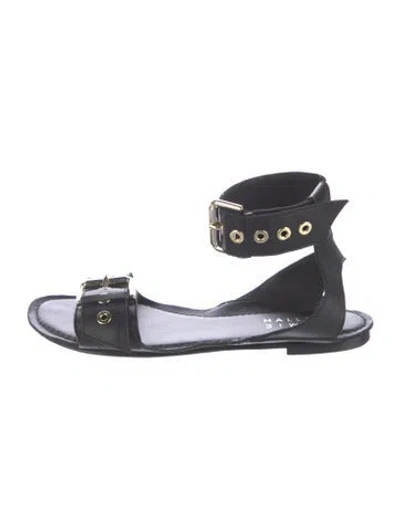 Pre-owned Jamie Haller Leather Sandals In Black