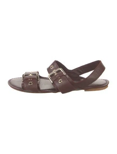 Pre-owned Jamie Haller Leather Sandals In Brown