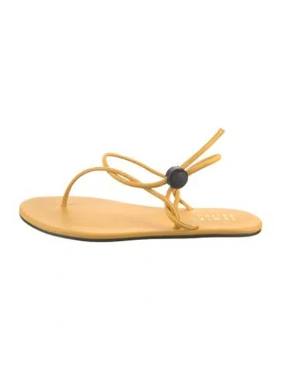 Pre-owned Jamie Haller Leather Sandals In Yellow