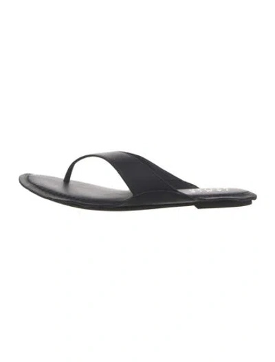 Pre-owned Jamie Haller Leather Slides In Black