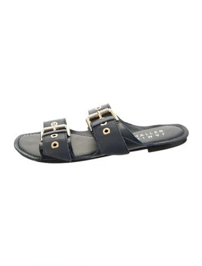 Pre-owned Jamie Haller Leather Slides In Grey
