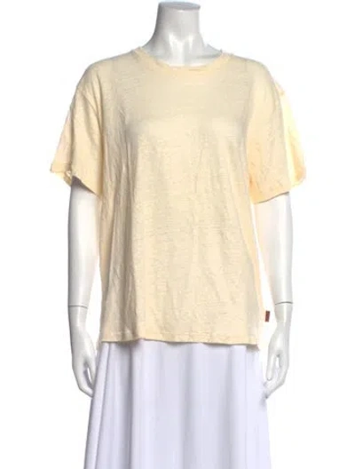 Pre-owned Jamie Haller Linen Crew Neck T-shirt W/ Tags In Neutral