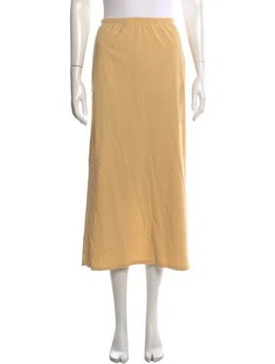 Pre-owned Jamie Haller Long Skirt In Yellow
