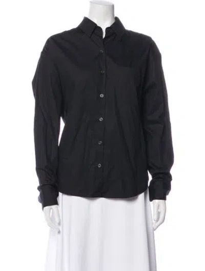 Pre-owned Jamie Haller Long Sleeve Button-up Top W/ Tags In Black
