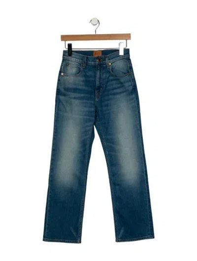 Pre-owned Jamie Haller Low-rise Straight Leg Jeans In Blue