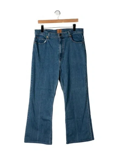Pre-owned Jamie Haller Mid-rise Flared Jeans In Blue