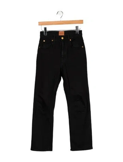 Pre-owned Jamie Haller Mid-rise Straight Leg Jeans In Black