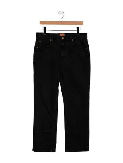 Pre-owned Jamie Haller Mid-rise Straight Leg Jeans In Black