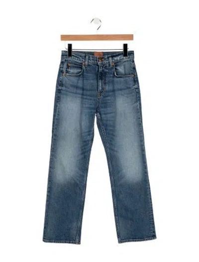 Pre-owned Jamie Haller Mid-rise Straight Leg Jeans In Blue