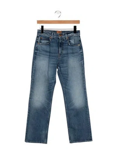 Pre-owned Jamie Haller Mid-rise Straight Leg Jeans In Blue
