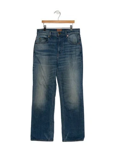 Pre-owned Jamie Haller Mid-rise Straight Leg Jeans In Blue