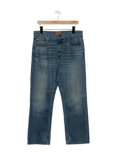 Pre-owned Jamie Haller Mid-rise Straight Leg Jeans In Blue