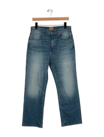 Pre-owned Jamie Haller Mid-rise Straight Leg Jeans In Blue