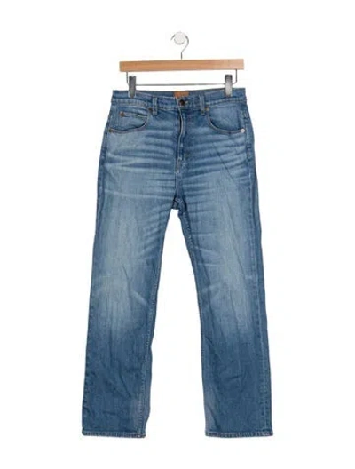 Pre-owned Jamie Haller Mid-rise Straight Leg Jeans In Blue