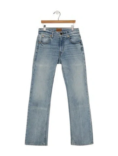 Pre-owned Jamie Haller Mid-rise Straight Leg Jeans In Blue