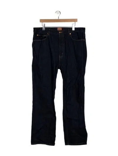 Pre-owned Jamie Haller Mid-rise Straight Leg Jeans In Blue