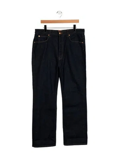 Pre-owned Jamie Haller Mid-rise Straight Leg Jeans In Blue