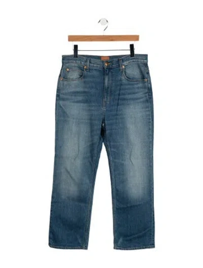 Pre-owned Jamie Haller Mid-rise Straight Leg Jeans In Blue