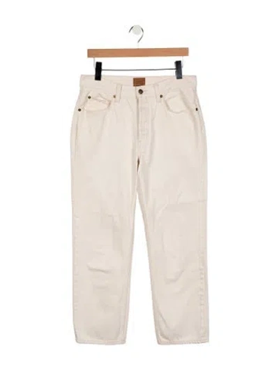 Pre-owned Jamie Haller Mid-rise Straight Leg Jeans In Neutral