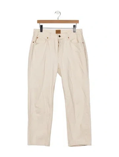Pre-owned Jamie Haller Mid-rise Straight Leg Jeans In Neutrals