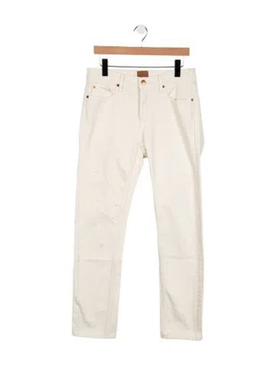 Pre-owned Jamie Haller Mid-rise Straight Leg Jeans In Neutrals