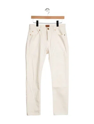 Pre-owned Jamie Haller Mid-rise Straight Leg Jeans In Neutrals